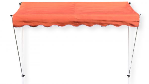 Grasekamp Klemmmarkise Ontario 205x130cm Orange Balkonmarkise höhenverstellbar von 200 cm – 320 cm