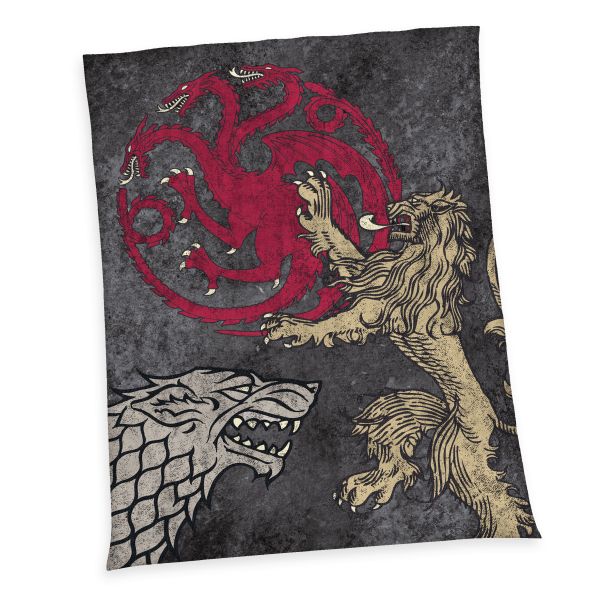 Game of Thrones Wellsoft-Flauschdecke, Größe: 150 x 200 cm