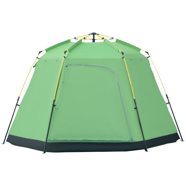 Outsunny Camping Zelt 6 Personen Zelt Familienzelt Kuppelzelt PU2000mm einfache Einrichtung für Fami