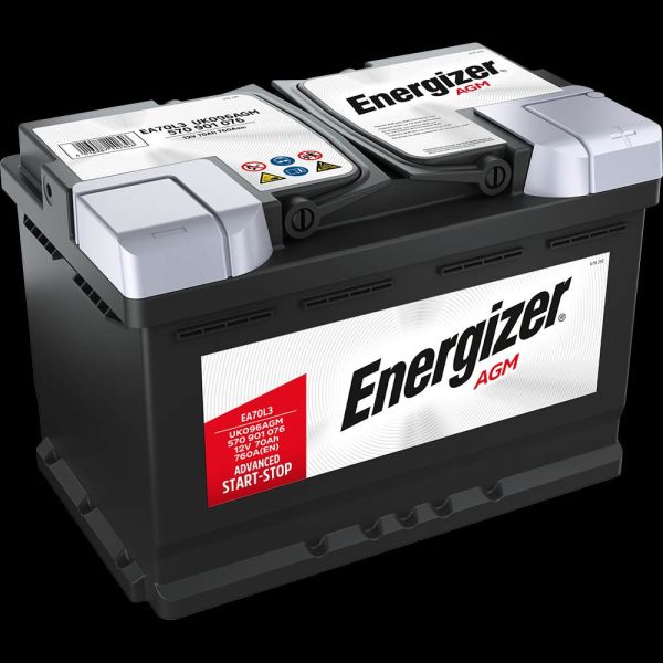 Energizer Premium AGM 570901076I182 Autobatterien, EA70-L3 12 V 70