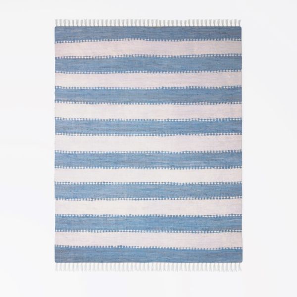 Teppich Zendo 150 cm x 80 cm, Farbe Hellblau, rechteck