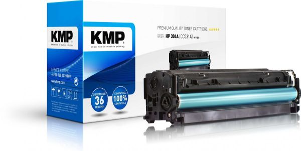 KMP H-T123 Tonerkartusche ersetzt HP 304A (CC531A)
