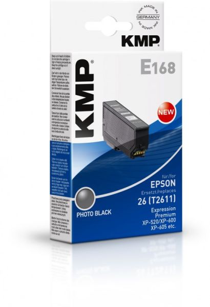 KMP E168 Tintenpatrone ersetzt Epson 26 (C13T26014010)