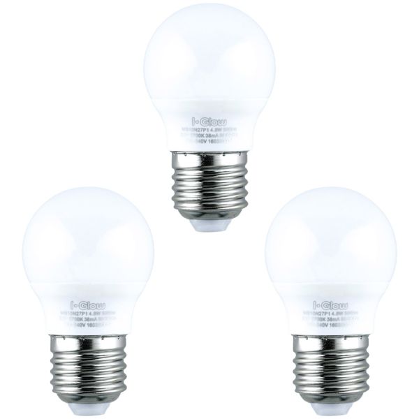 I-Glow LED-Leuchtmittel - Mini-Globe E 27 3er Set