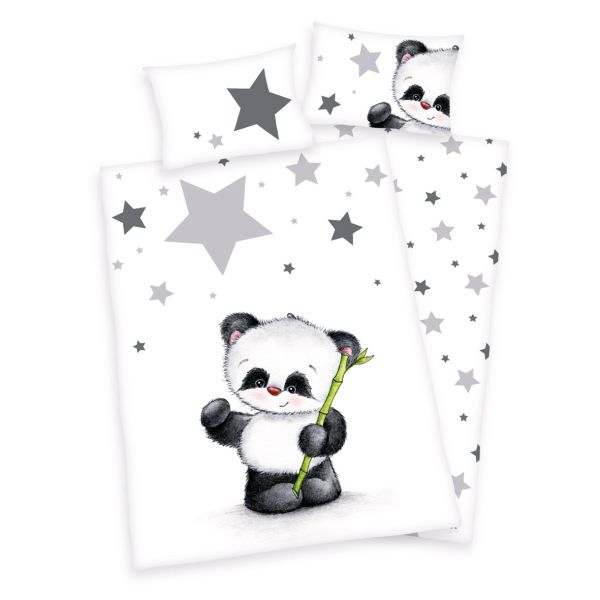 Panda Bettwäsche, Größe: 100 x 135 cm