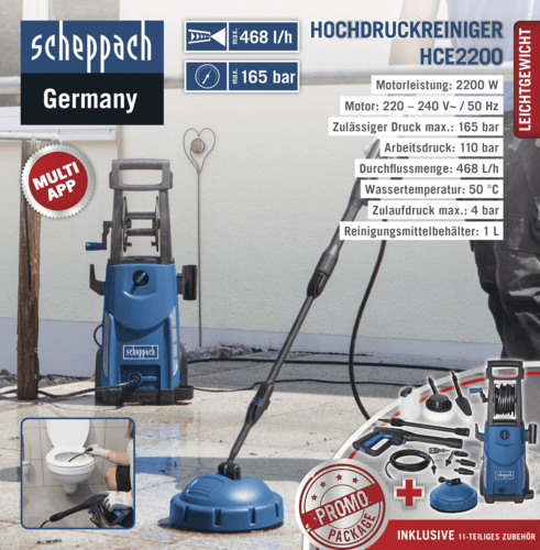 Scheppach Hochdruckreiniger HCE2200