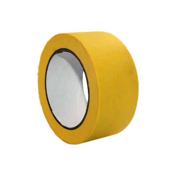 1 Rolle Schutzband 33m Klebeband PVC Putzband Abklebeband gerillt gelb