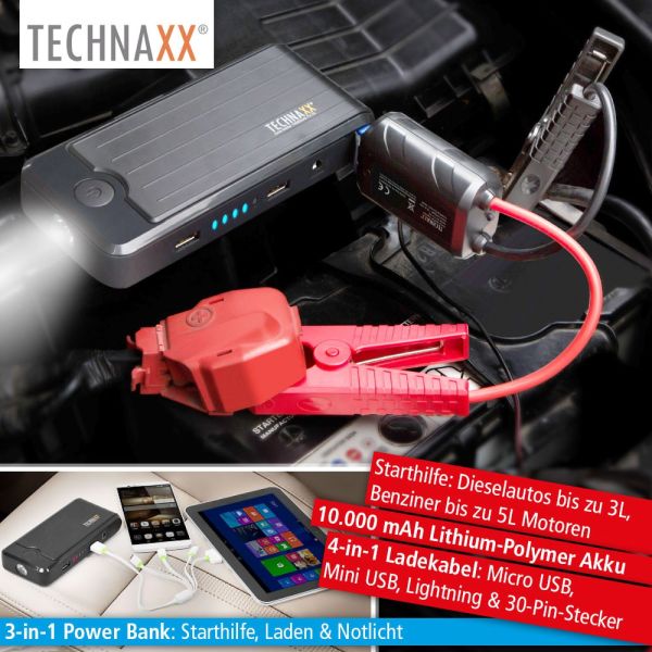 DETAIL Technaxx 3in1 Jump Starter TX-78