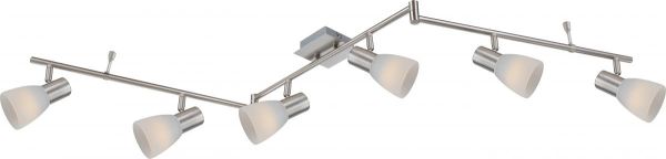 Globo Lighting - PARRY I - LED Strahler Metall Nickel matt, 6x E14 LED
