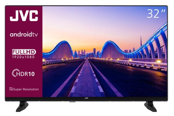 JVC LT-32VAF3355 32 Zoll Fernseher / Android TV (Full HD Smart TV, HDR, Triple-Tuner, Play Store)