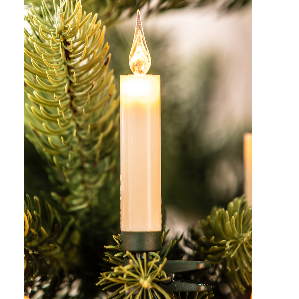 Bonetti Kabellose LED-Weihnachtskerzen mit Acryl-Flamme, 10 Stück | Norma24