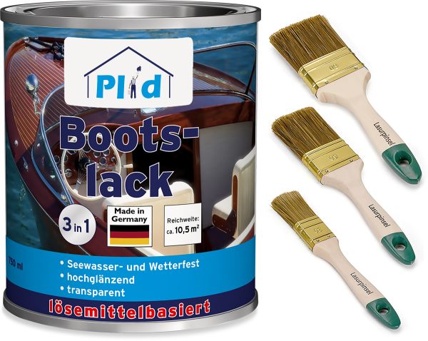 Premium Bootslack Klarlack Parkettlack Holzlack Anstreichset Farblos
