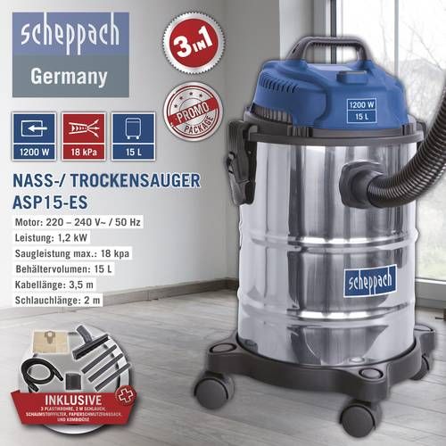 Scheppach Nass-/ Trockensauger ASP15-ES