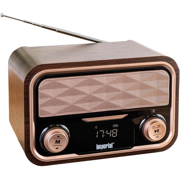 Imperial Bluetooth®-Akku-Lautsprecher „Beatsman Retro“ mit FM Radio