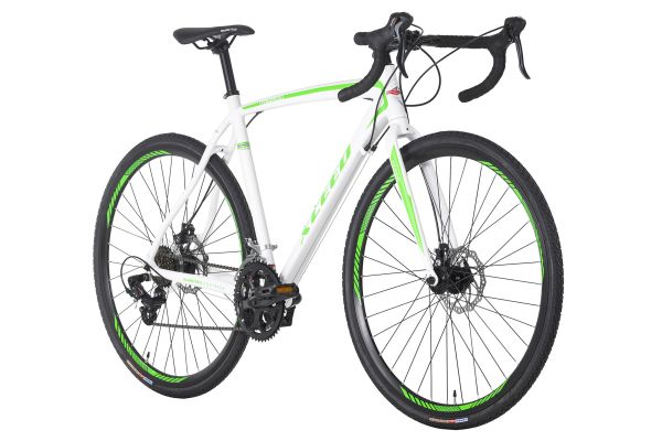 KS Cycling Gravelbike 28'' Xceed weiß-grün RH 54 cm