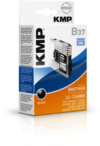 KMP B37 Tintenpatrone ersetzt Brother LC1240BK