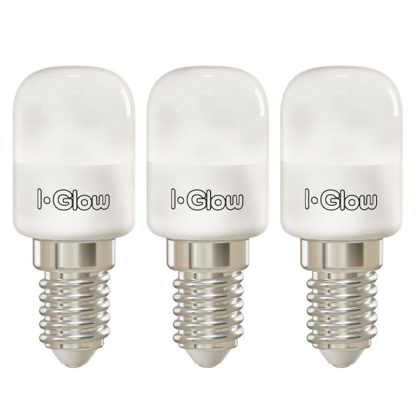 I-Glow Spezial LED Leuchtmittel - Kühlschranklampe - 3er Set