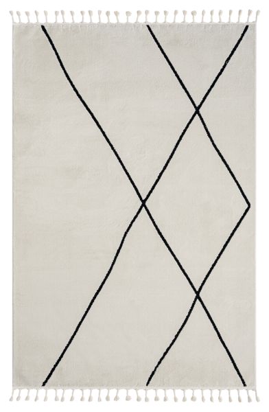 Teppich Moroccan Hideaway, 290 cm x 200 cm, Farbe weiß, rechteckig, Florhöhe 19mm