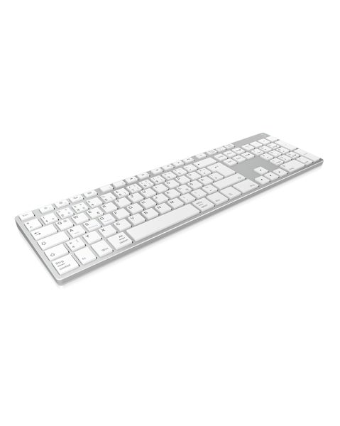 KeySonic KSK-8022BT (DE), Aluminium Full-Size Tastatur Bluetooth® 3.0