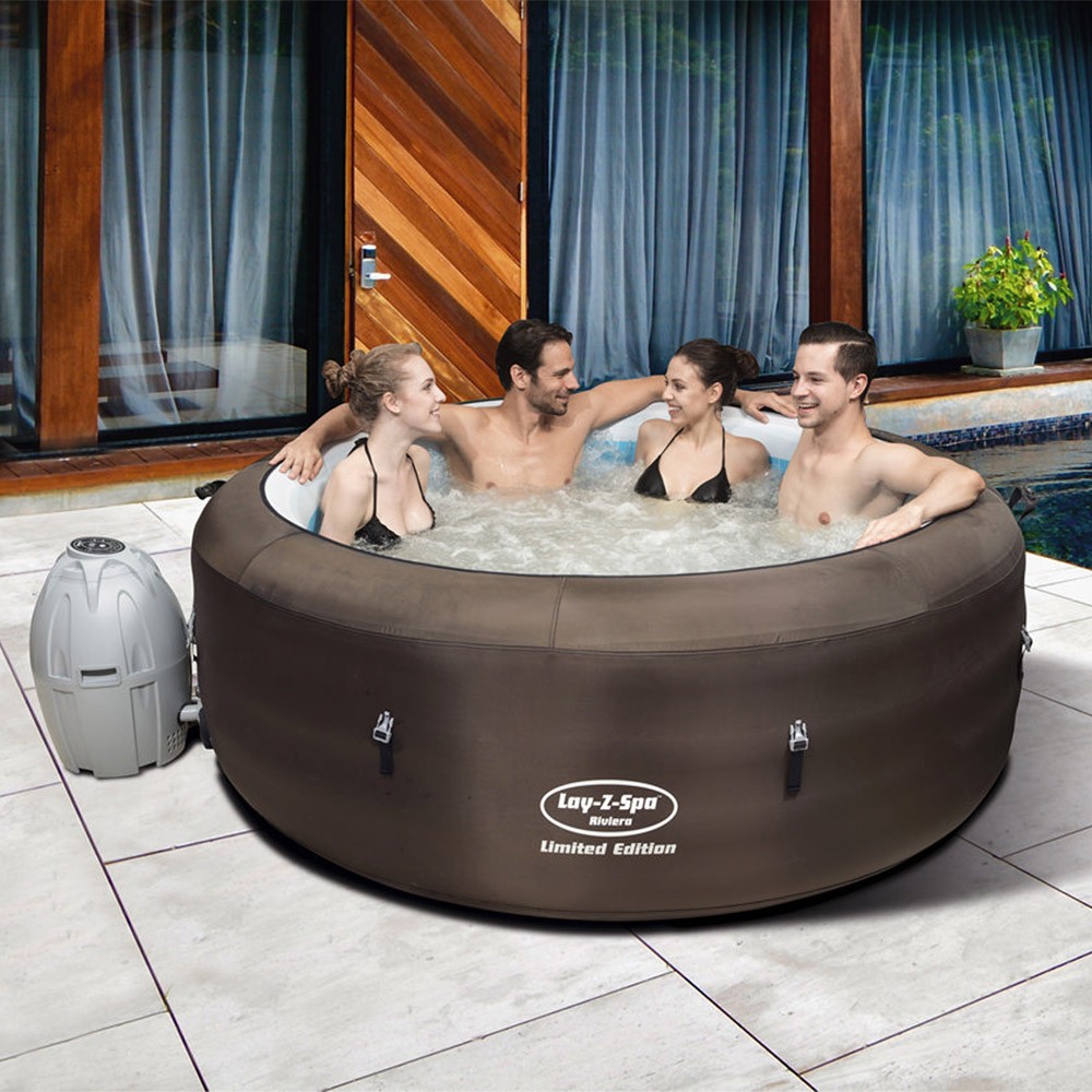 Bestway Whirlpool LAY-Z-SPA inkl. Thermoabdeckung, 196cm | Norma24