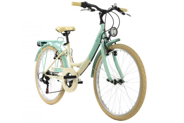 KS Cycling Kinderfahrrad 24'' Kahuna beige-grün RH 36 cm