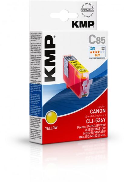 KMP C85 Tintenpatrone ersetzt Canon CLI526Y (4543B001)