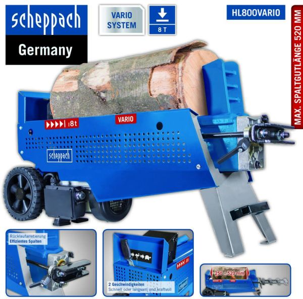 Scheppach Holzspalter HL800Vario
