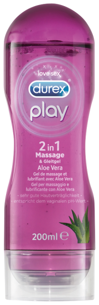 Durex Play Massage & Gleitgel 2in1 Aloe Vera 200ml