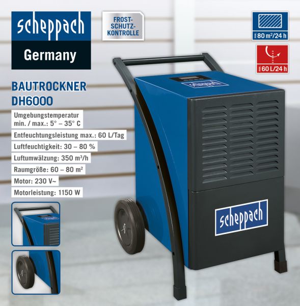 DETAIL Scheppach Luftentfeuchter DH6000