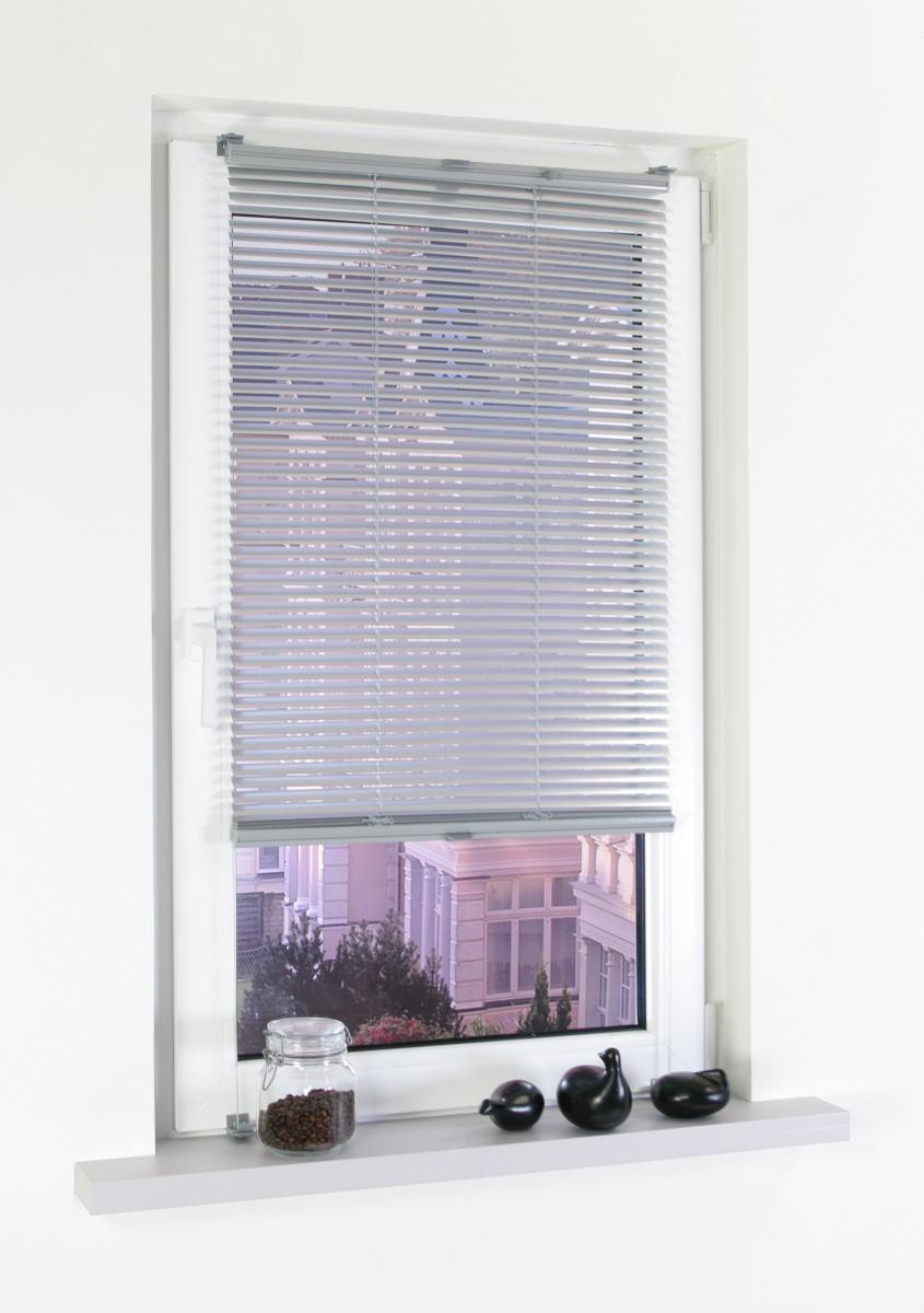 Bella Casa, Klemmfix Jalousie verspannt aus Aluminium, 60 x 130 cm (Breite  x Höhe), silber | Norma24