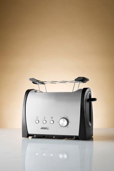 Powertec Kitchen Edelstahl-Toaster Supreme, silber