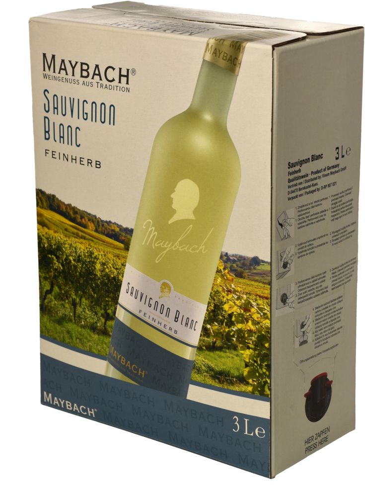 Maybach Sauvignon Blanc feinherb 3,0l Bag in Box Maybach Norma24 DE