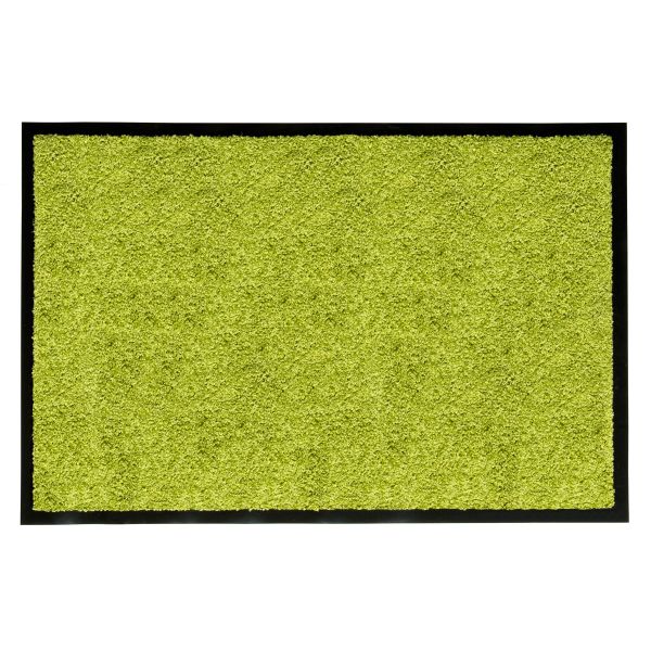 HOMCOM Fußmatte waschbar Gummiumrandung Grün 150 x 90 x 0,5 cm