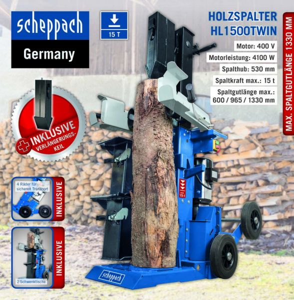 Scheppach Holzspalter HL1500Twin