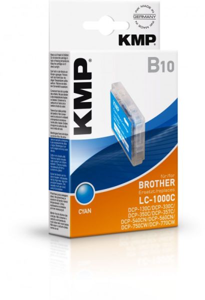 KMP B10 Tintenpatrone ersetzt Brother LC1000C