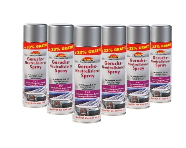 Carfit Geruchsneutralisierer Spray - 6er Set