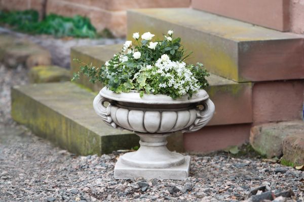 HomeLiving Pflanz-Amphore "Antik", Wohnaccessoires, zum beflanzen, Blumen, Balkon, Garten