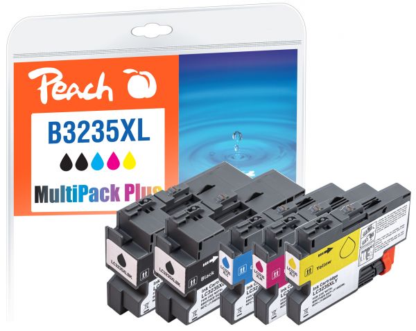 Peach Spar Plus Pack Tintenpatronen ersetzt Brother LC-3235XL
