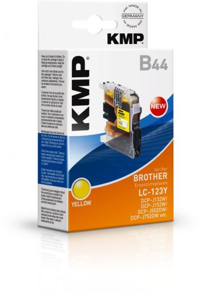 KMP B44 Tintenpatrone ersetzt Brother LC123Y