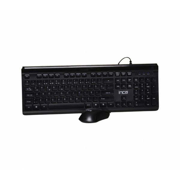 IMK-377 Wireless Multimedia-Tastatur und Maus Set Schwarz