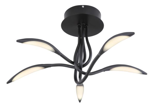 Globo Lighting - KAELA - Deckenleuchte Metall schwarz matt, LED
