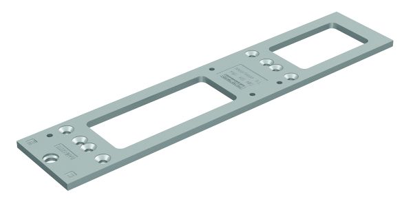 GEZE - Montageplatte silber - für Türschließer TS4000/TS5000