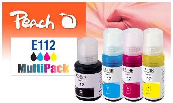 Peach Spar Pack Tintenpatronen ersetzt Epson No. 112