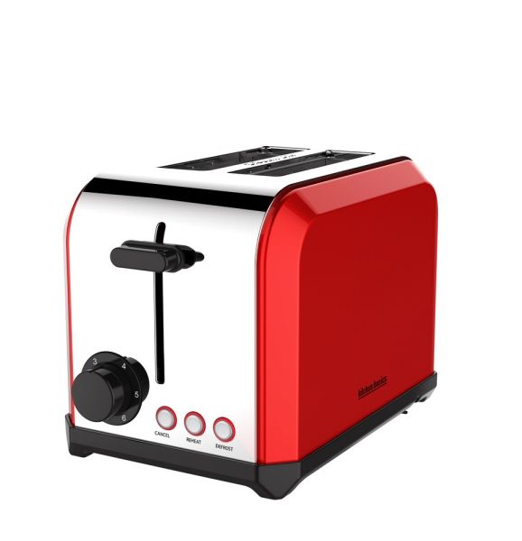 Kitchenbasic Doppelschlitz-Toaster DST 1700-L - Rot