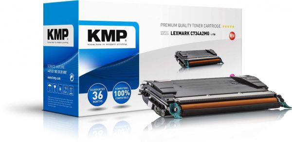 KMP L-T58 Tonerkartusche ersetzt Lexmark C734A2MG