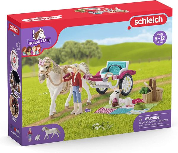 Schleich 42467 Spielfigur Horse Club Kutsche für Pferdeshow für Kinder ab 5 Jahren