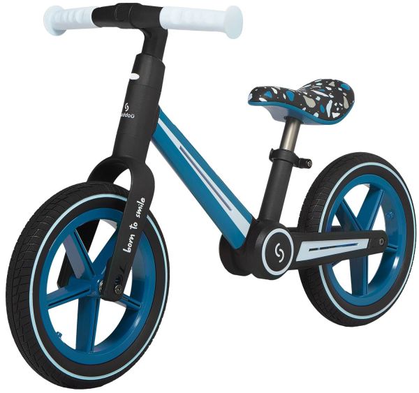 Skiddoü Ronny Blau faltbares Laufrad für Kinder bis 30 kg Aluminiumrahmen Kinderrad verstellbar Rad