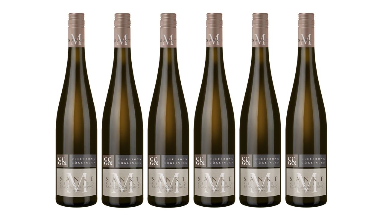Sankt M. Riesling M.Sauvignon  Blanc Qualitätswein Trocken 0,75L 6er Karton Württembergische WZG Norma24 DE
