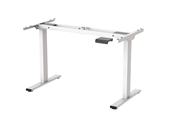 Elektrisch höhenverstellbares Schreibtischgestell weiß 70-119 cm