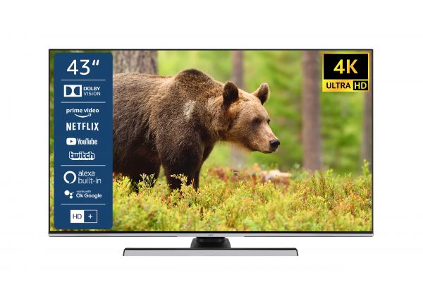 JVC LT-43VU8155 43 Zoll Fernseher / Smart TV (4K Ultra HD, HDR Dolby Vision, Triple-Tuner) - 6 Monat